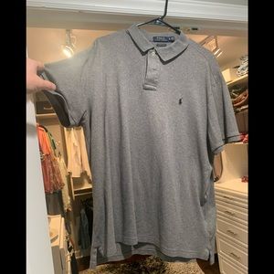 Polo Ralph Lauren Grey Custom Slim Fit Polo